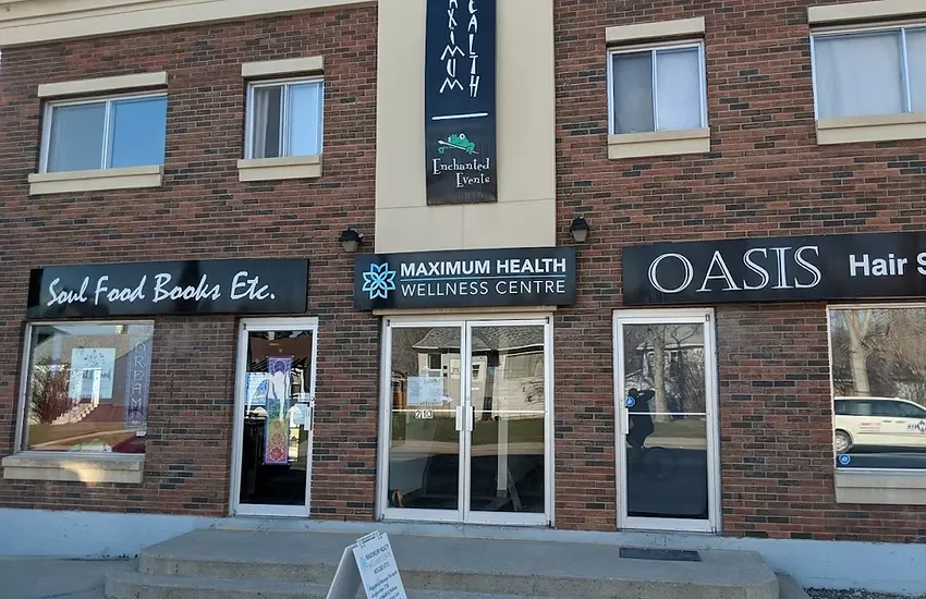 Exterior of Maximum Health Massage Therapy clinic at 213 19 St NW, Calgary